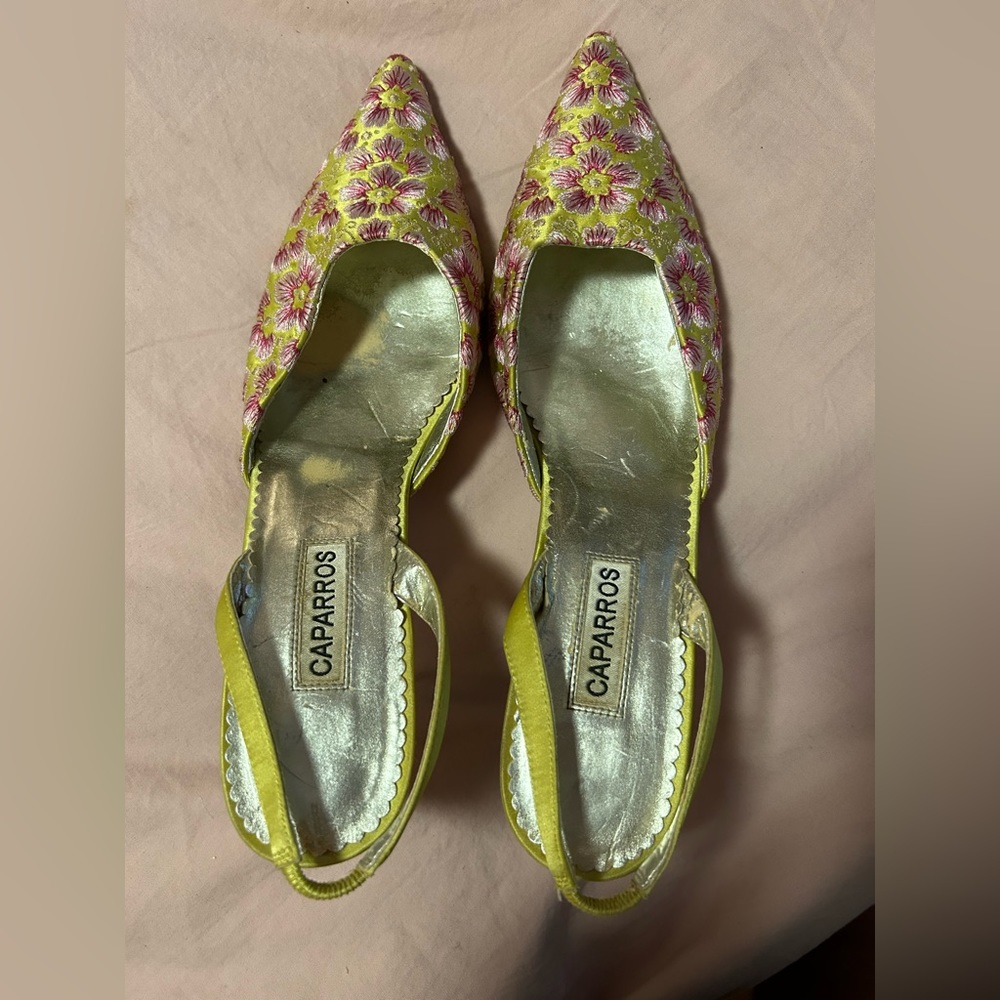 Caparros Floral Women's Shoes - Yellow and Pink